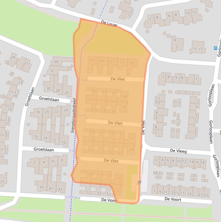 Kaart van postcodegebied 5583GJ.