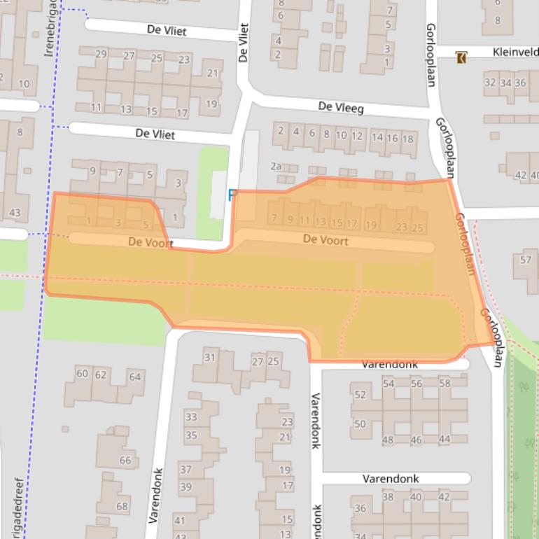 Kaart van postcodegebied 5583GM.