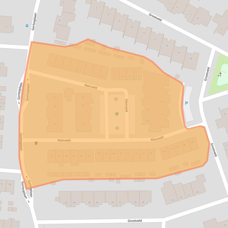 Kaart van postcodegebied 5583GW.