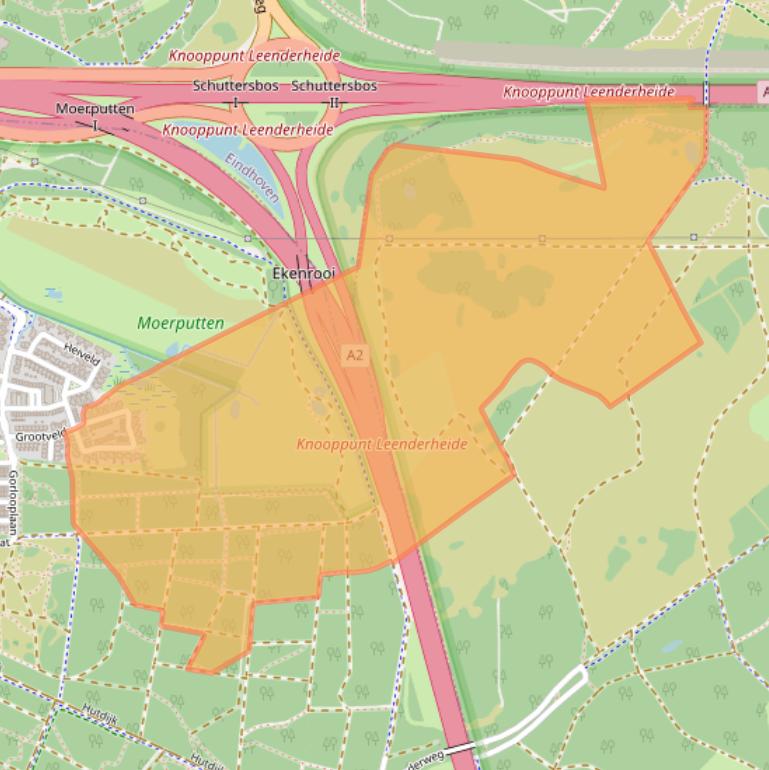 Kaart van postcodegebied 5583GX.