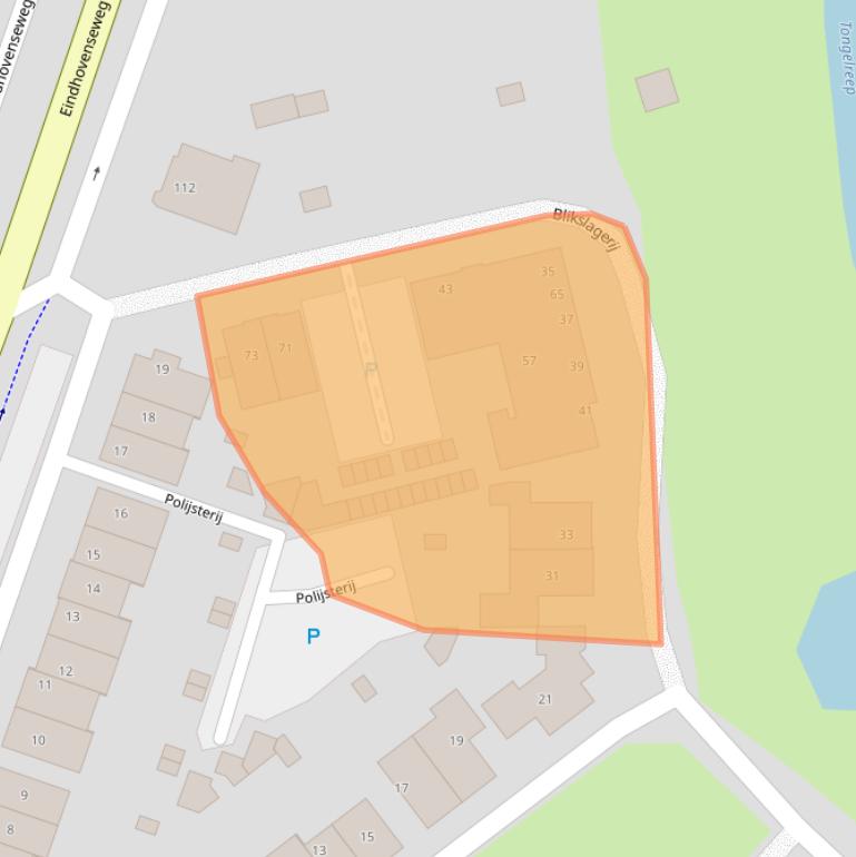 Kaart van postcodegebied 5583HD.