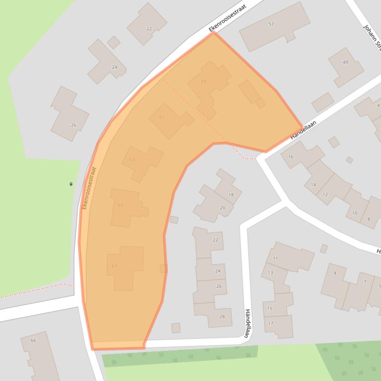 Kaart van postcodegebied 5583TE.