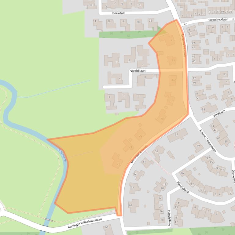 Kaart van postcodegebied 5583TG.