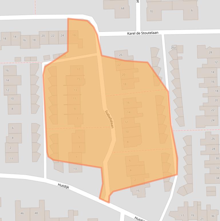 Kaart van postcodegebied 5583XC.