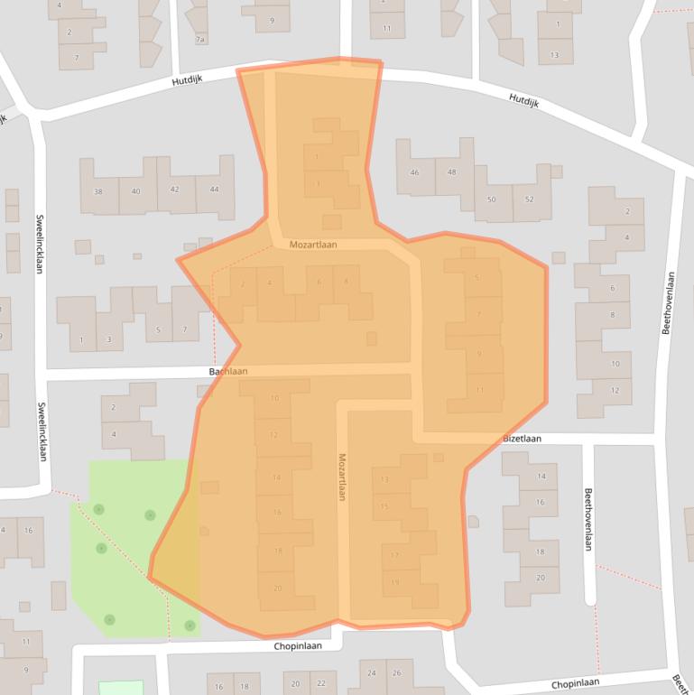 Kaart van postcodegebied 5583XP.