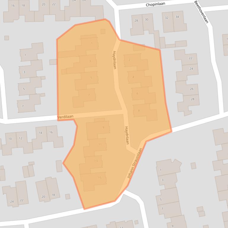 Kaart van postcodegebied 5583XS.