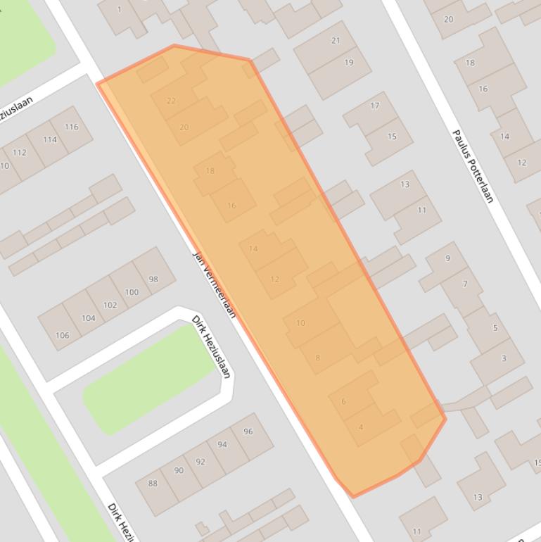 Kaart van postcodegebied 5591AE.