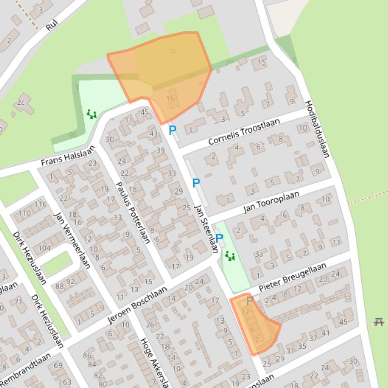 Kaart van postcodegebied 5591AJ.