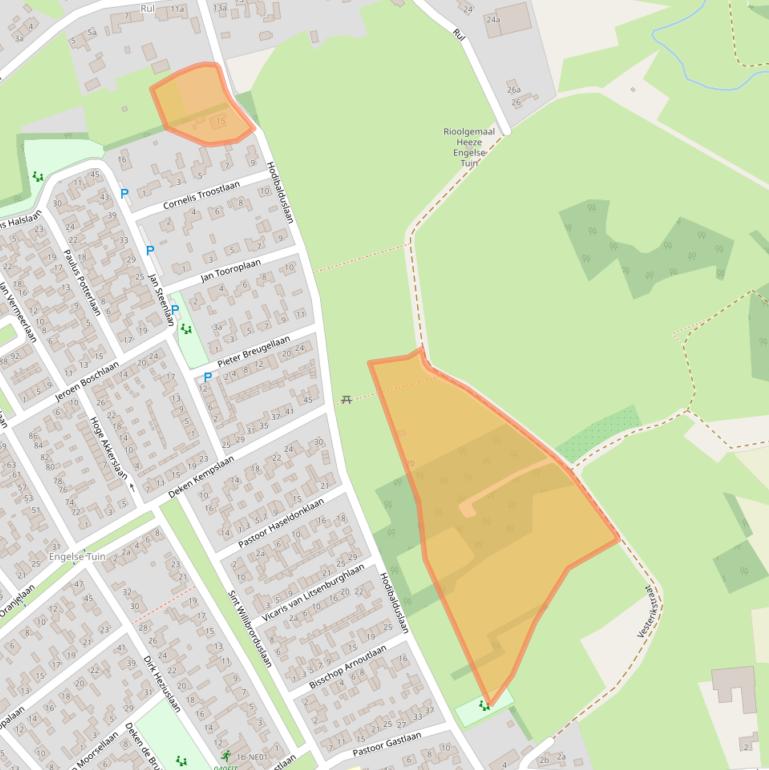 Kaart van postcodegebied 5591BA.