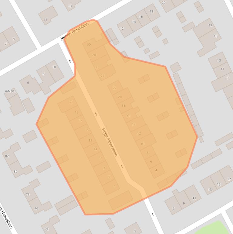 Kaart van postcodegebied 5591BC.