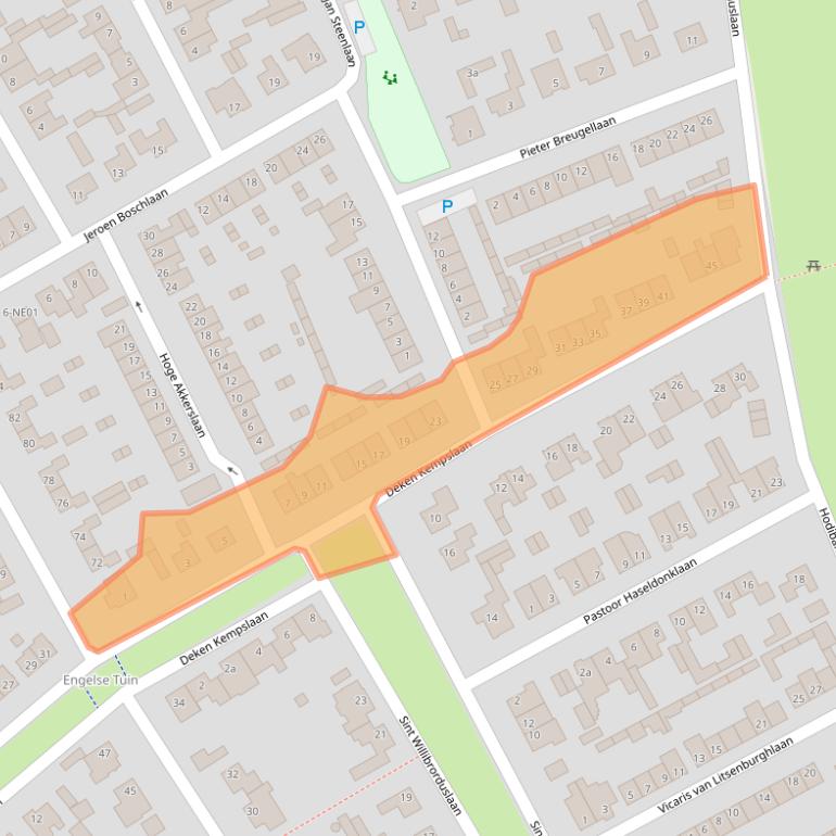 Kaart van postcodegebied 5591BD.