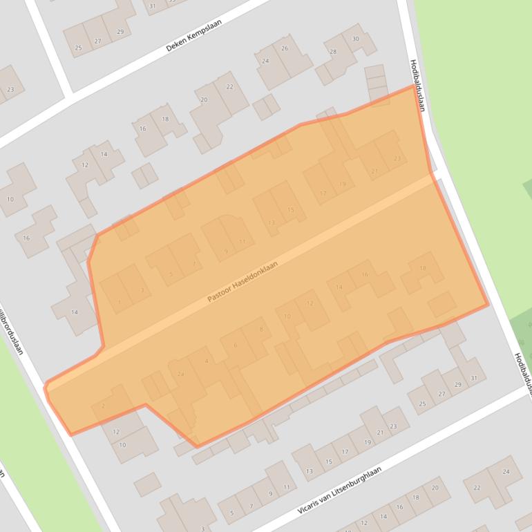 Kaart van postcodegebied 5591BH.