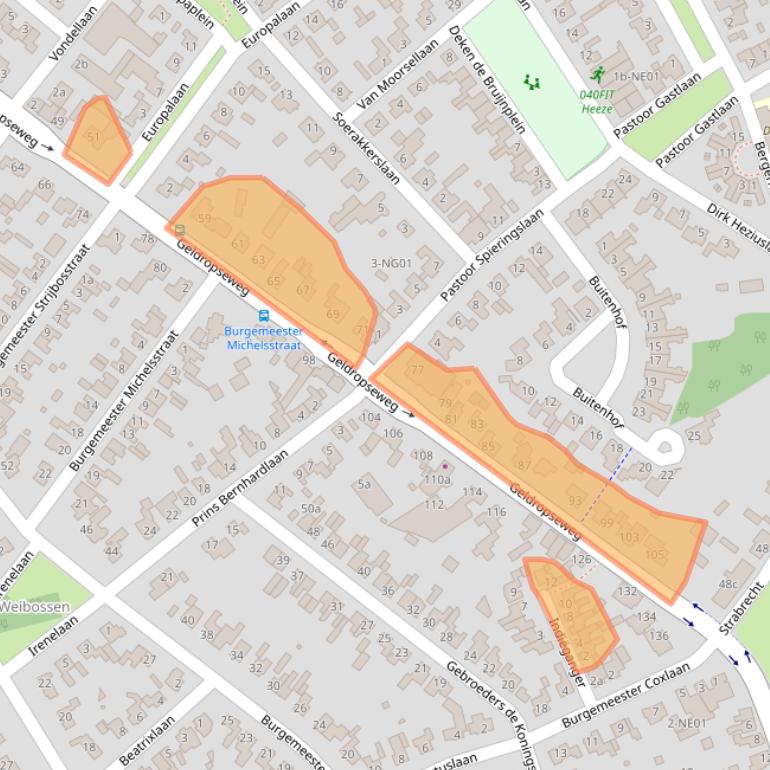 Kaart van postcodegebied 5591EB.