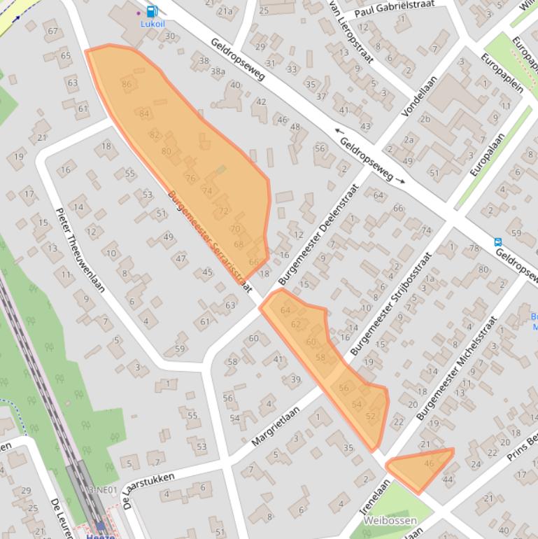 Kaart van postcodegebied 5591EH.