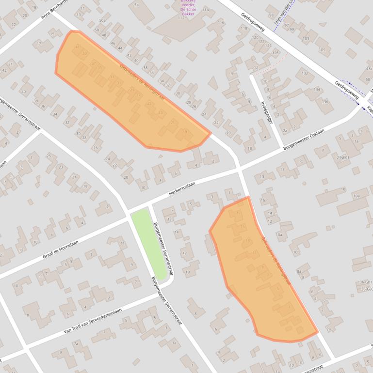 Kaart van postcodegebied 5591EP.