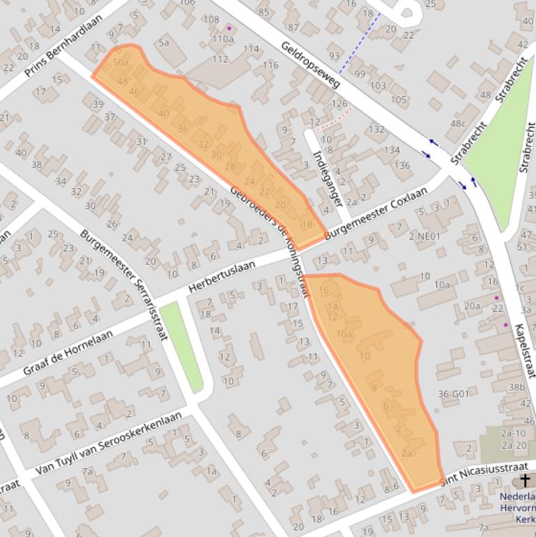 Kaart van postcodegebied 5591ER.