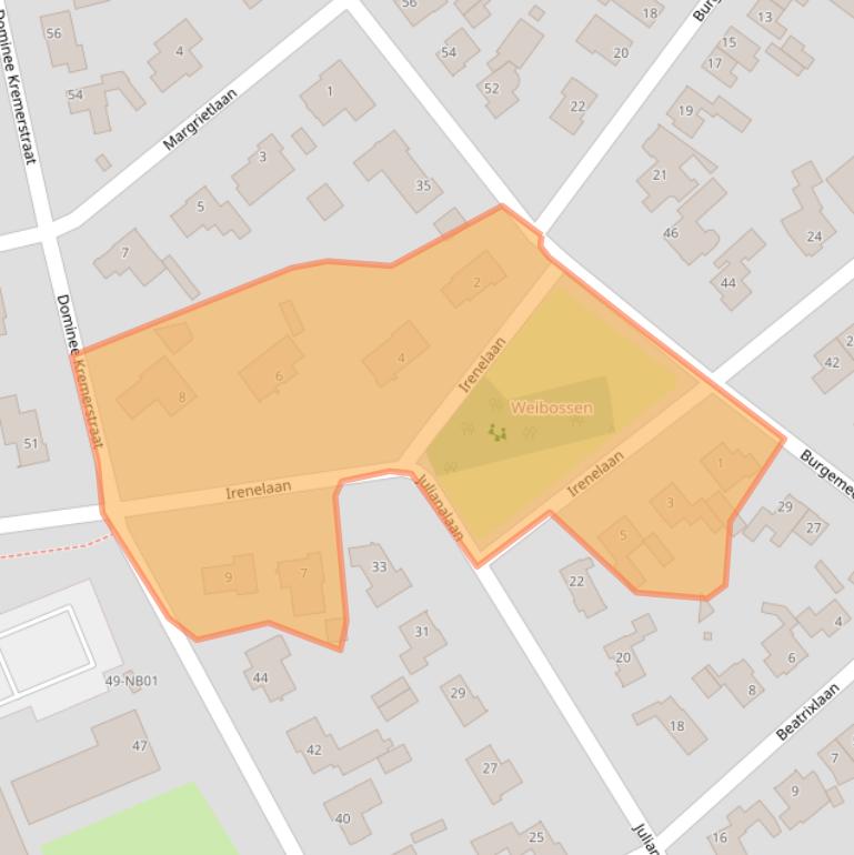 Kaart van postcodegebied 5591GE.