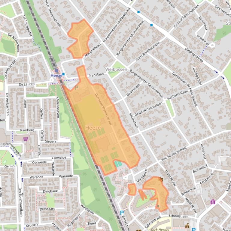 Kaart van postcodegebied 5591GH.