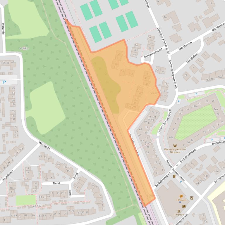 Kaart van postcodegebied 5591GL.