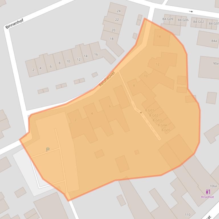 Kaart van postcodegebied 5591GP.