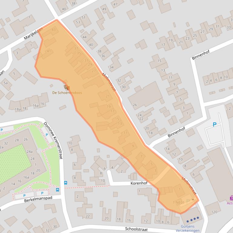 Kaart van postcodegebied 5591HA.