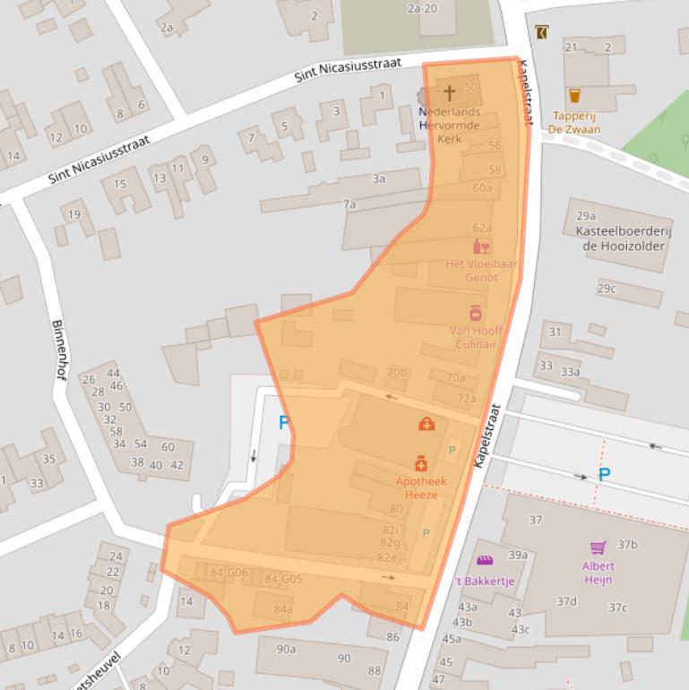 Kaart van postcodegebied 5591HG.