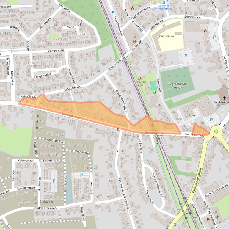 Kaart van postcodegebied 5591HZ.