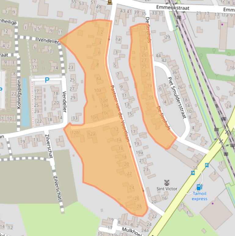 Kaart van postcodegebied 5591JB.