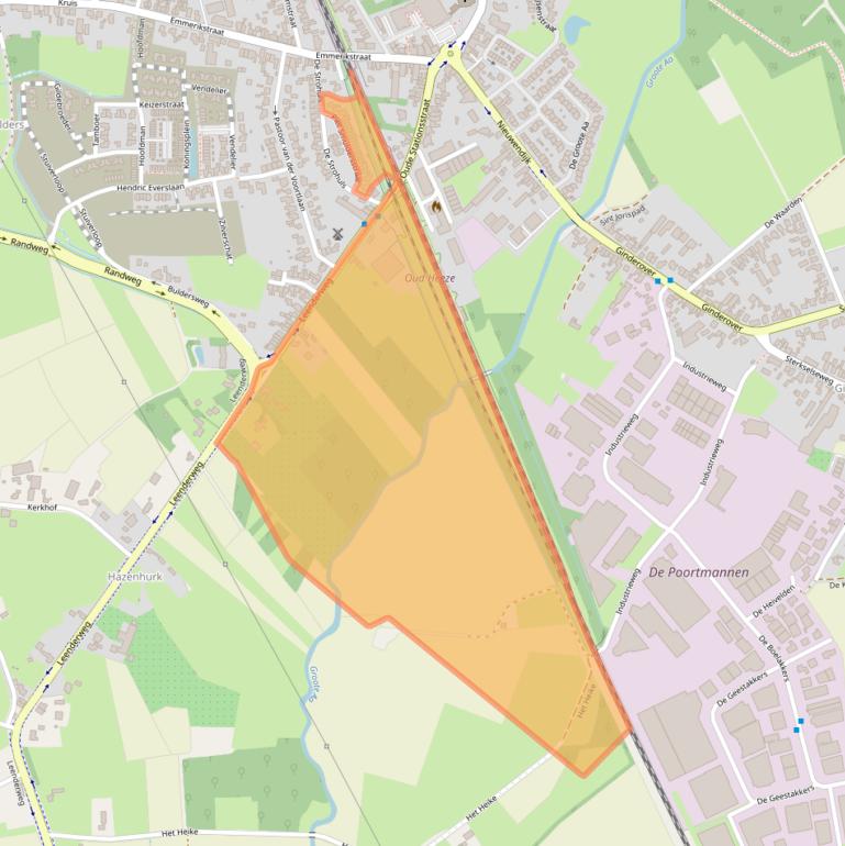 Kaart van postcodegebied 5591JD.