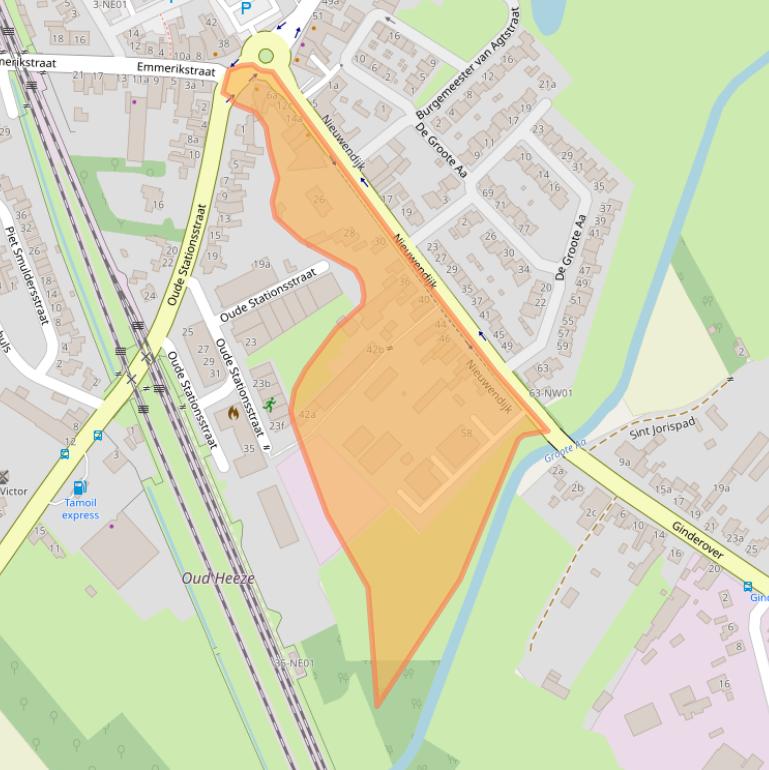 Kaart van postcodegebied 5591JK.