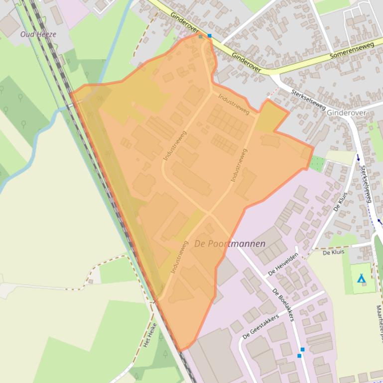 Kaart van postcodegebied 5591JL.