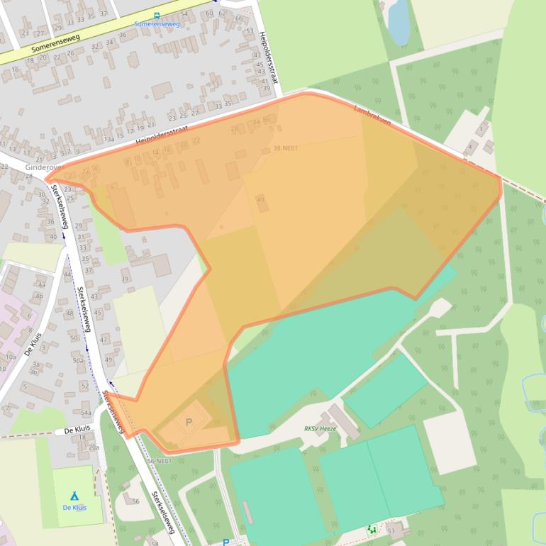 Kaart van postcodegebied 5591KB.