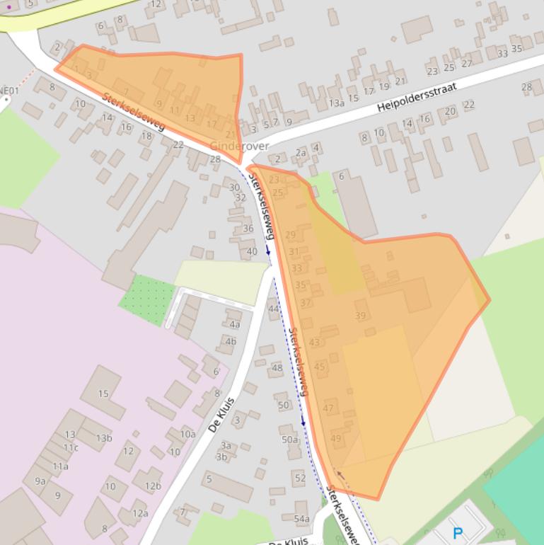 Kaart van postcodegebied 5591KC.