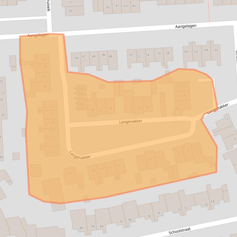 Kaart van postcodegebied 5591KH.