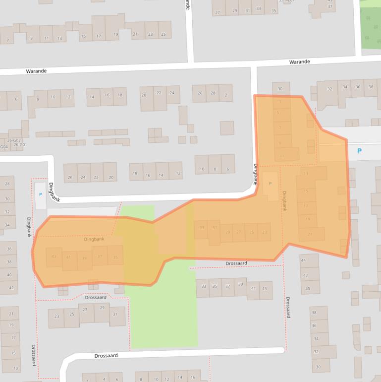 Kaart van postcodegebied 5591LL.