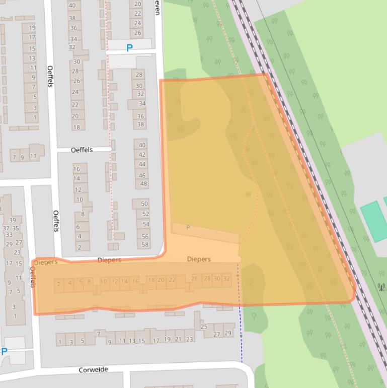 Kaart van postcodegebied 5591LT.