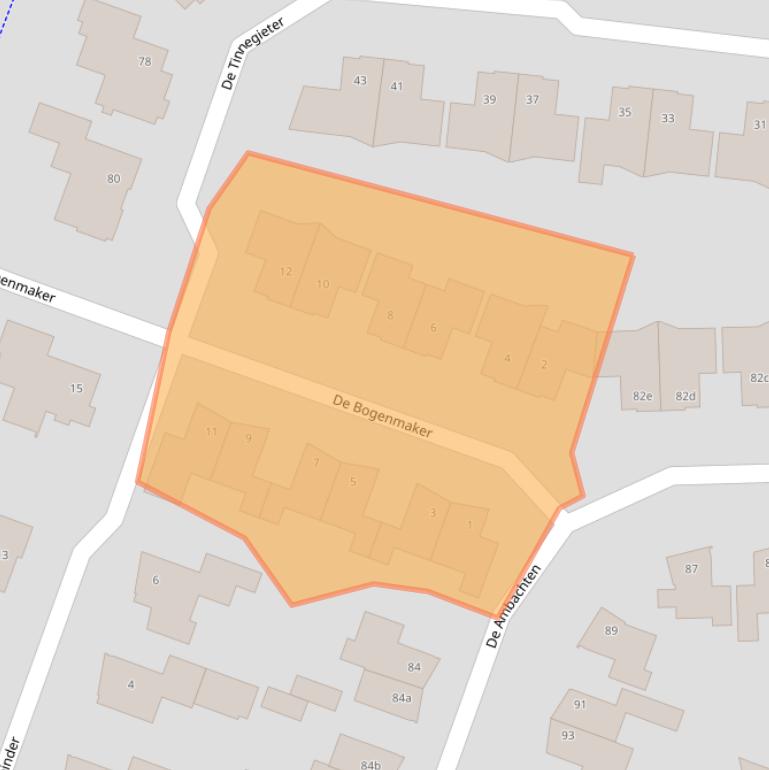 Kaart van postcodegebied 5591MS.