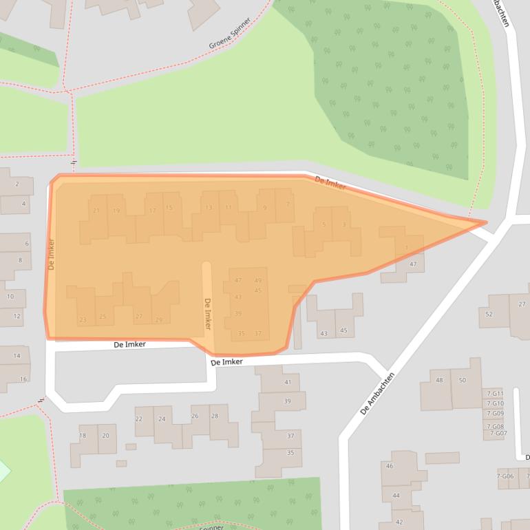 Kaart van postcodegebied 5591MV.