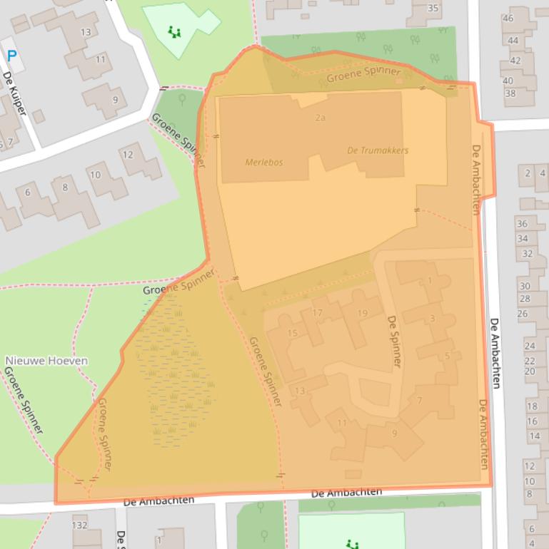 Kaart van postcodegebied 5591NG.