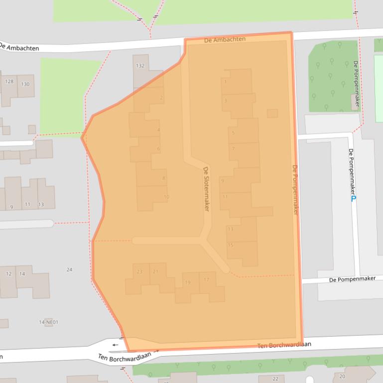 Kaart van postcodegebied 5591NW.