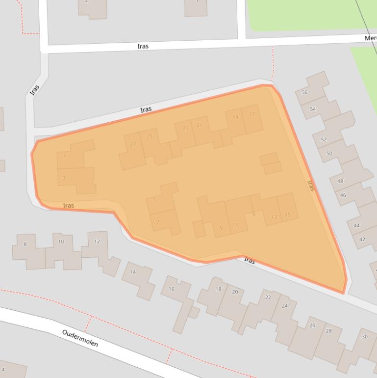 Kaart van postcodegebied 5591SE.