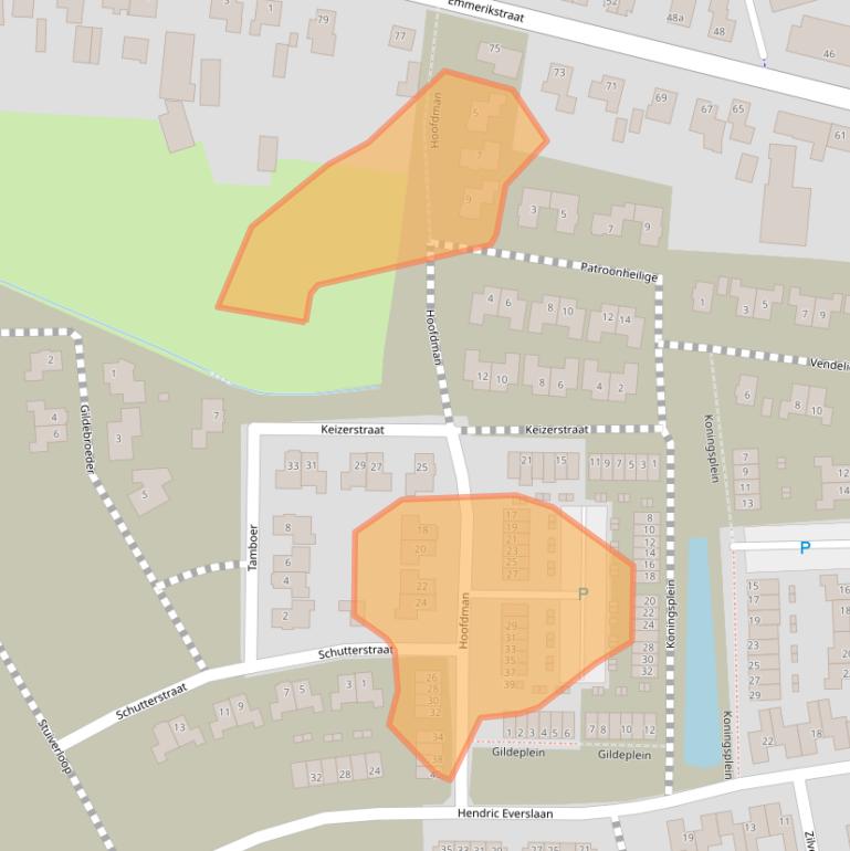 Kaart van postcodegebied 5591SP.