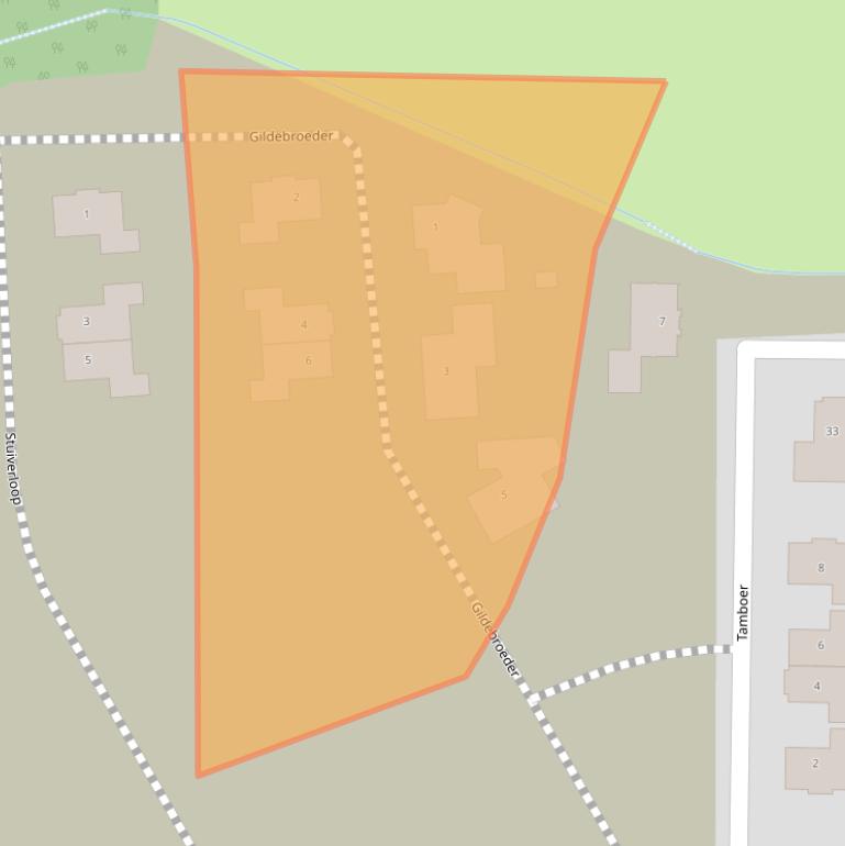 Kaart van postcodegebied 5591SW.