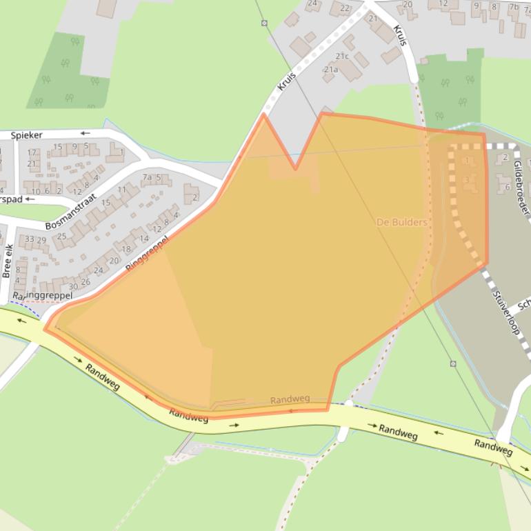 Kaart van postcodegebied 5591SX.