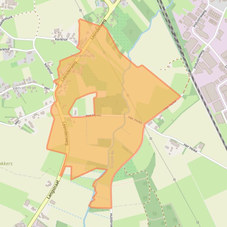Kaart van postcodegebied 5591TE.