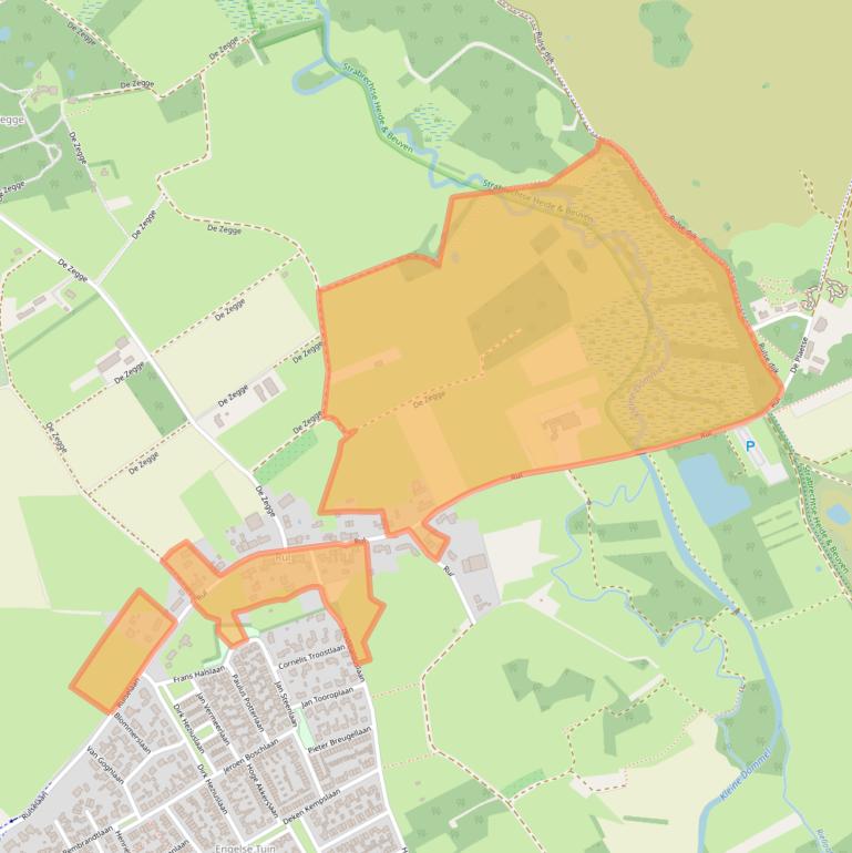 Kaart van postcodegebied 5591TV.