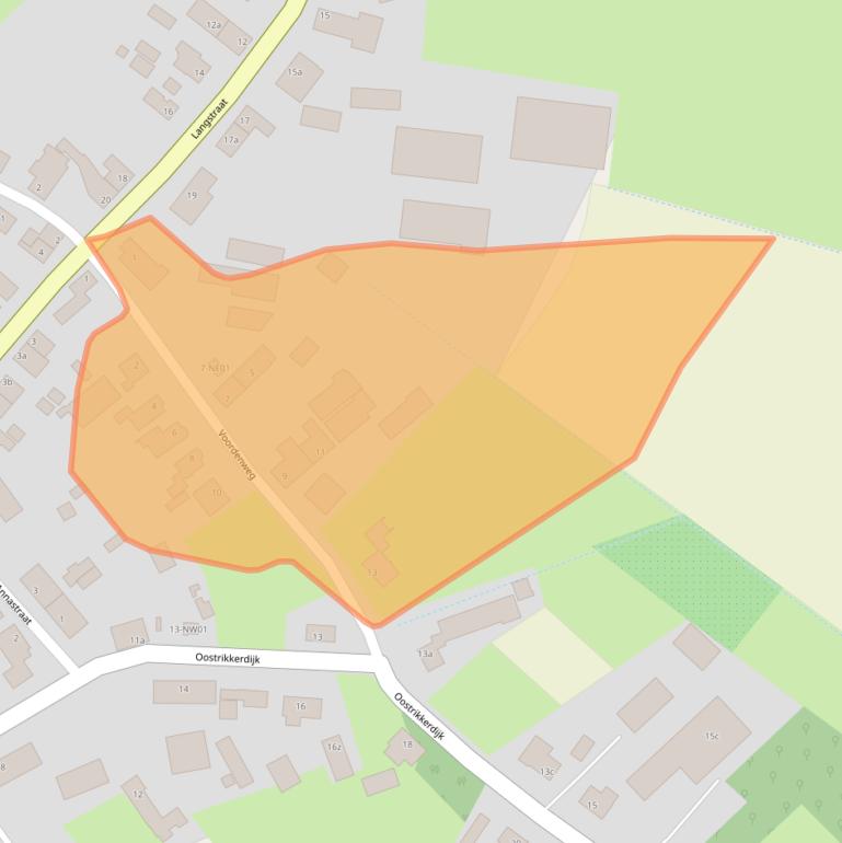 Kaart van postcodegebied 5595AC.