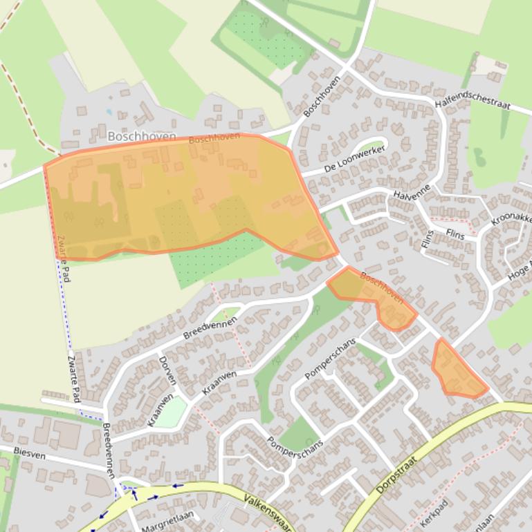 Kaart van postcodegebied 5595AN.