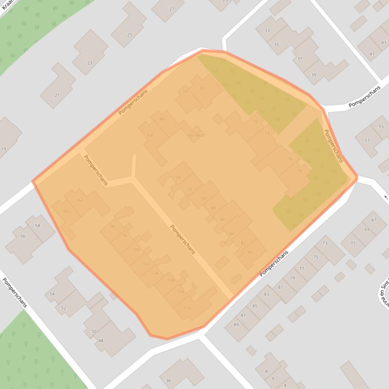 Kaart van postcodegebied 5595AW.