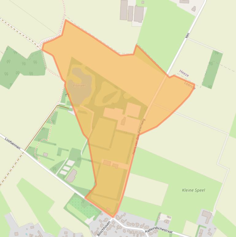 Kaart van postcodegebied 5595AX.
